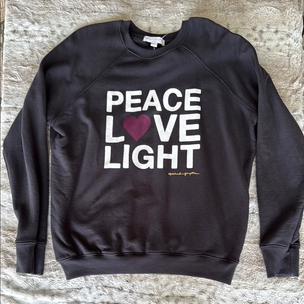 Spiritual Gangster Black Sweatshirt Peace Love Light